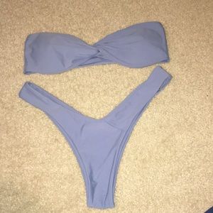 Blue bikini